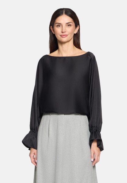 Betty Barclay Satin-Bluse mit U-Boot-Ausschnitt