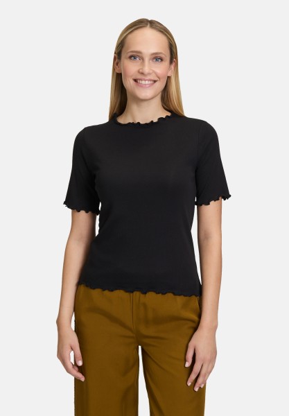 Cartoon Halbarm-Shirt mit Kragen