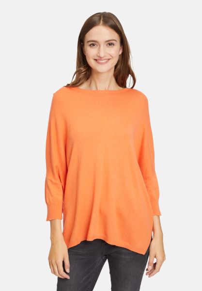 Cartoon Strickpullover mit Seitenschlitzen
