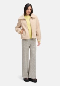 Cartoon Plüschjacke mit Eingrifftaschen