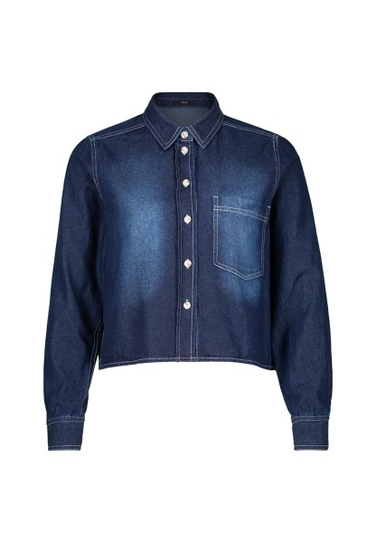 zero Jeansbluse mit Knopfleiste | Betty Barclay