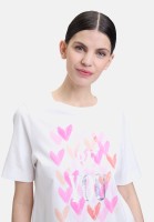 Cartoon Printshirt mit Rundhalsausschnitt