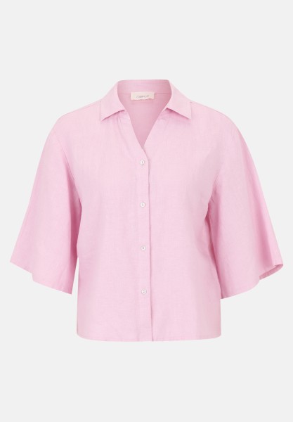 Cartoon Leinenbluse mit Kragen