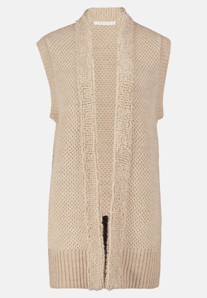 BETTY & CO Longstrickjacke ohne Arm