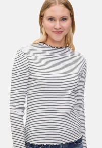 Cartoon Langarm-Shirt mit Kragen
