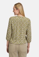 Cartoon Casual-Bluse mit Muster