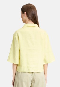 Cartoon Leinenbluse mit Kragen