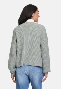 Cartoon Strick-Cardigan mit Taschen