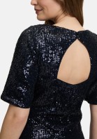 Vera Mont Pailletten-Bluse mit Flügelärmeln