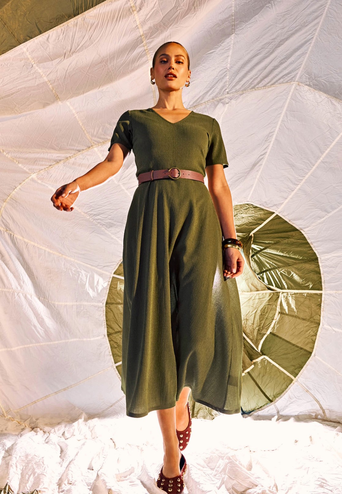 zero Midikleid mit Gürtel | Betty Barclay