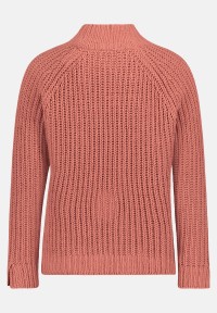 Cartoon Strickpullover mit Stehkragen