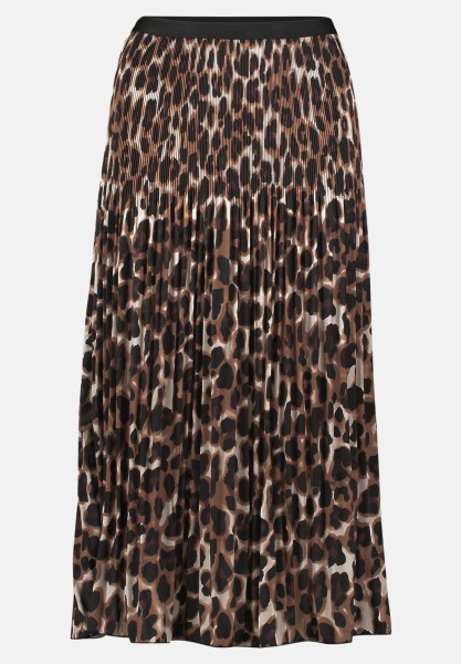 BETTY & CO Plisseerock mit Animalprint