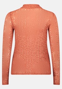 Cartoon Langarm-Shirt mit Kragen