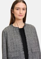 BETTY & CO Jerseyjacke mit Fransen