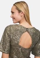 Vera Mont Pailletten-Bluse mit Flügelärmeln
