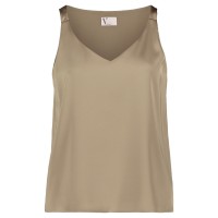 Vera Mont Satin-Bluse mit V-Ausschnitt