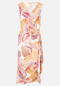Cartoon Jerseykleid mit Raffung