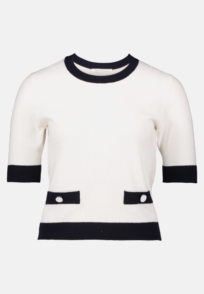 BETTY & CO Feinstrickpullover mit Rundhalsausschnitt