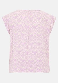 Cartoon Casual-Bluse mit Muster