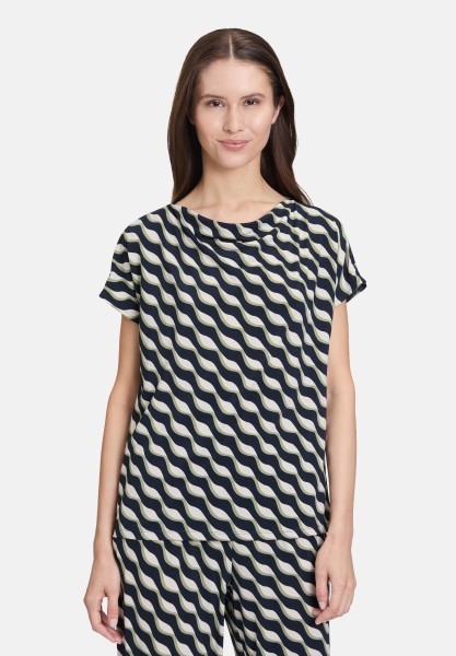 Betty Barclay Printshirt mit Wasserfallausschnitt