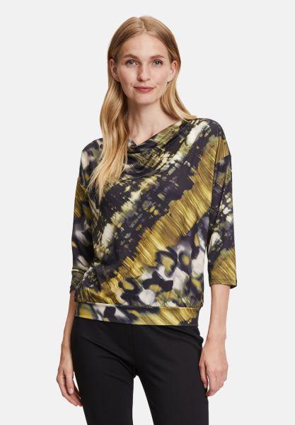 Betty Barclay Printshirt mit Wasserfallausschnitt