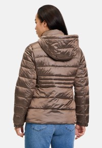 Cartoon Steppjacke mit abnehmbarer Kapuze