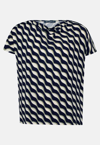 Betty Barclay Printshirt mit Wasserfallausschnitt
