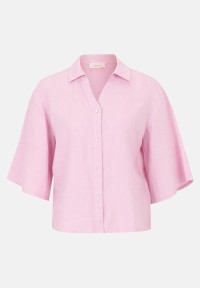 Cartoon Leinenbluse mit Kragen