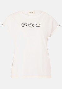 Cartoon Baumwollshirt mit Ärmelaufschlag