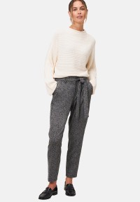 zero Stoffhose Herringbone mit Bindegürtel 28 Inch | Betty Barclay