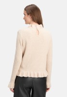 Cartoon Strickpullover mit Stehkragen