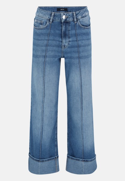 zero Jeans weites Bein mit Umschlag 28 Inch | Betty Barclay