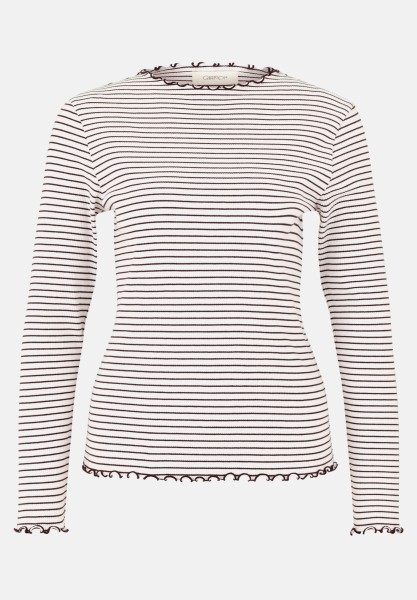 Cartoon Langarm-Shirt mit Kragen