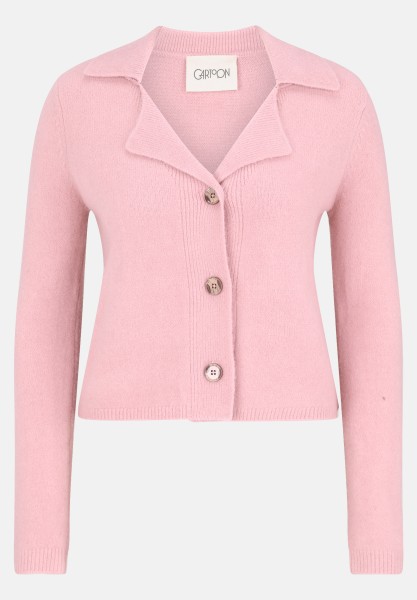 Cartoon Strick-Cardigan mit Reverskragen