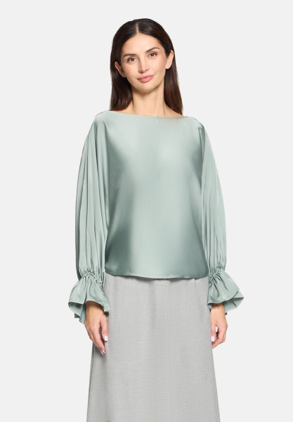 Betty Barclay Satin-Bluse mit U-Boot-Ausschnitt