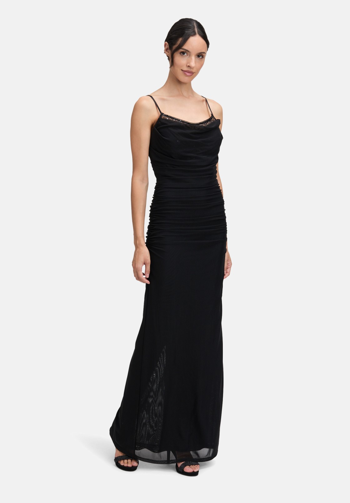 Vera Mont Abendkleid mit Spitzeneinsatz