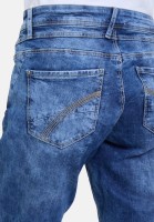 Cartoon Boyfriend-Hose mit Nieten