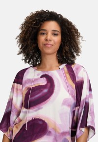 Cartoon Casual-Bluse mit Muster