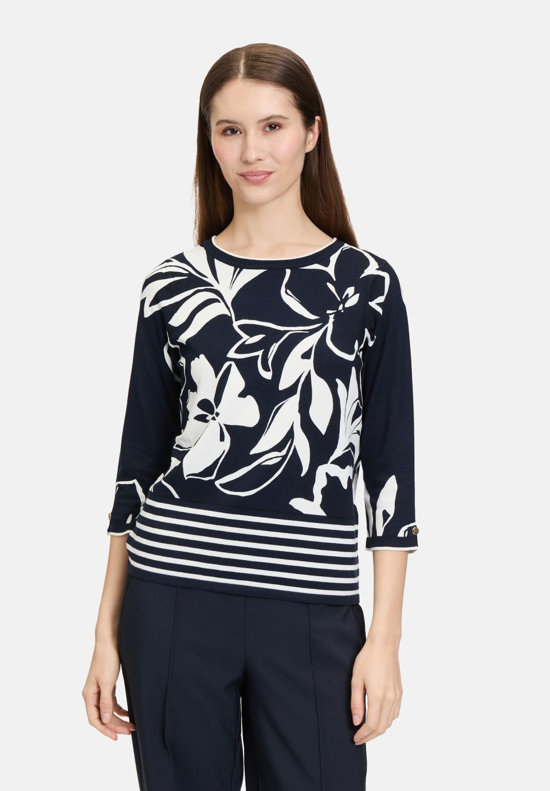 Betty Barclay Feinstrickpullover mit Blumenprint