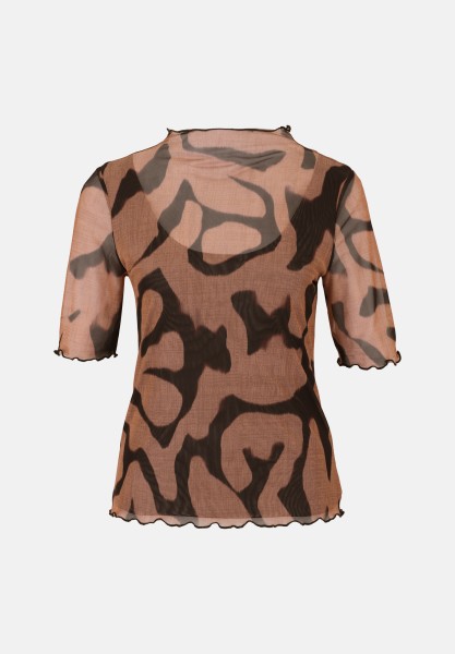 zero Mesh-Shirt mit Wellensaum | Betty Barclay