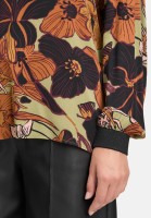 Cartoon Oversize-Bluse mit Rippbündchen