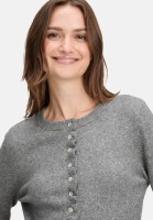 Cartoon Cardigan mit Rüschen
