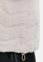 Cartoon Fake Fur-Weste mit hohem Kragen
