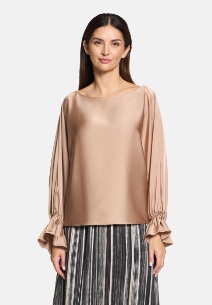 Betty Barclay Satin-Bluse mit U-Boot-Ausschnitt