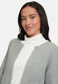 Cartoon Strick-Cardigan mit Taschen