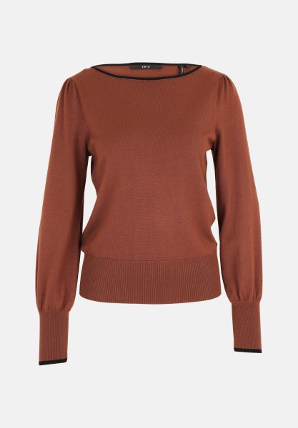 zero Feinstrickpullover mit Kontrastpaspel | Betty Barclay