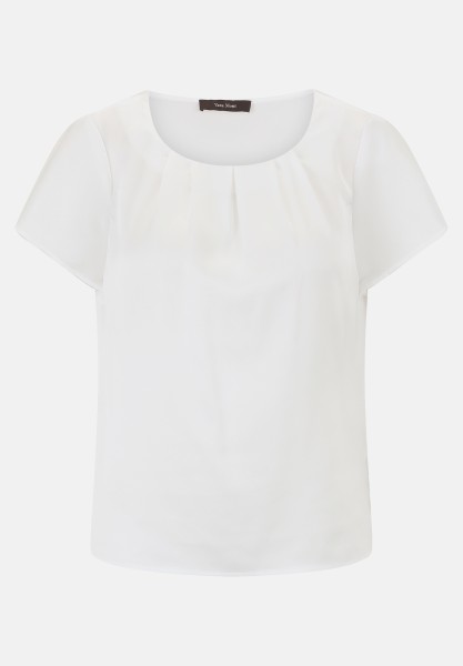 Vera Mont Satin-Bluse kurzarm