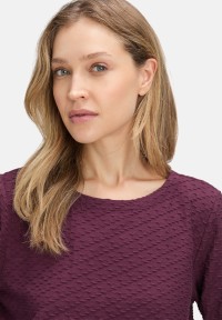 BETTY & CO Strukturshirt mit Rundhalsausschnitt