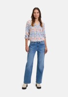 Cartoon Blusenshirt mit Muster