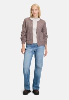 Cartoon Strick-Cardigan mit Taschen
